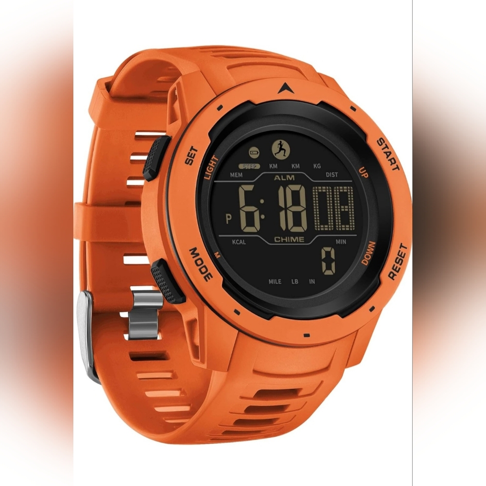 Men's Digital Fitness Watch Waterproof Pedometer.....